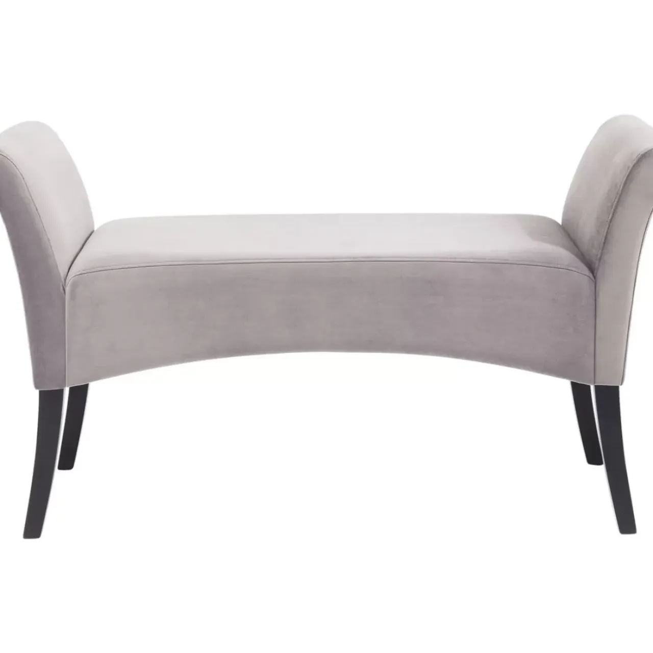 Sitzbänke-KARE Design Bank Motley Velvet Silvergrey