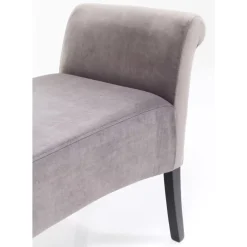Sitzbänke-KARE Design Bank Motley Velvet Silvergrey