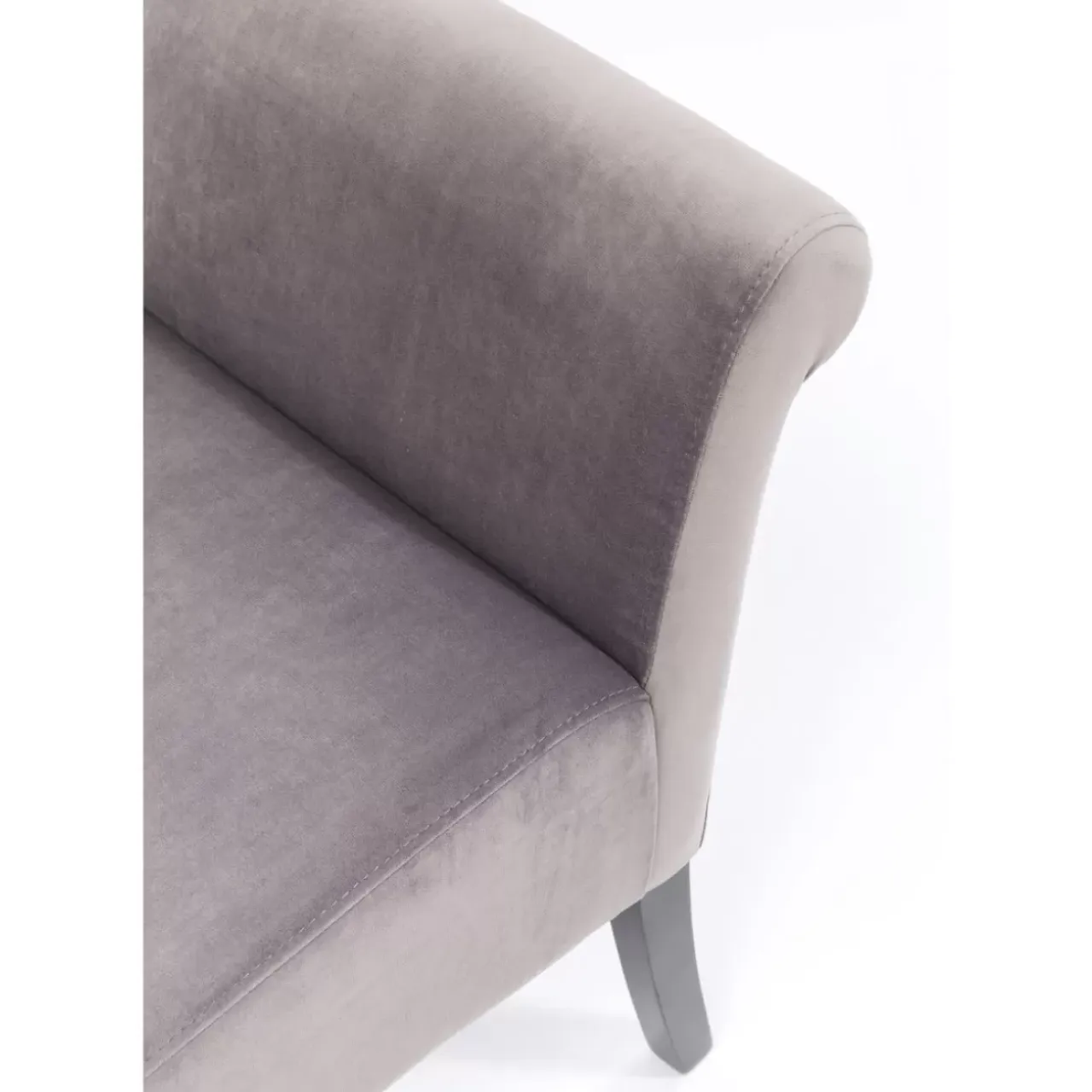 Sitzbänke-KARE Design Bank Motley Velvet Silvergrey