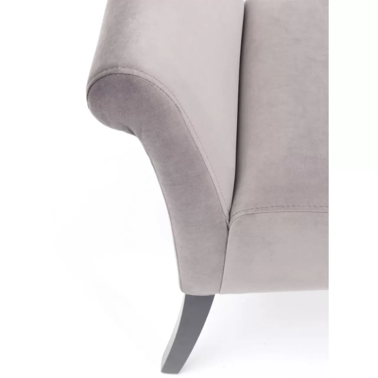 Sitzbänke-KARE Design Bank Motley Velvet Silvergrey