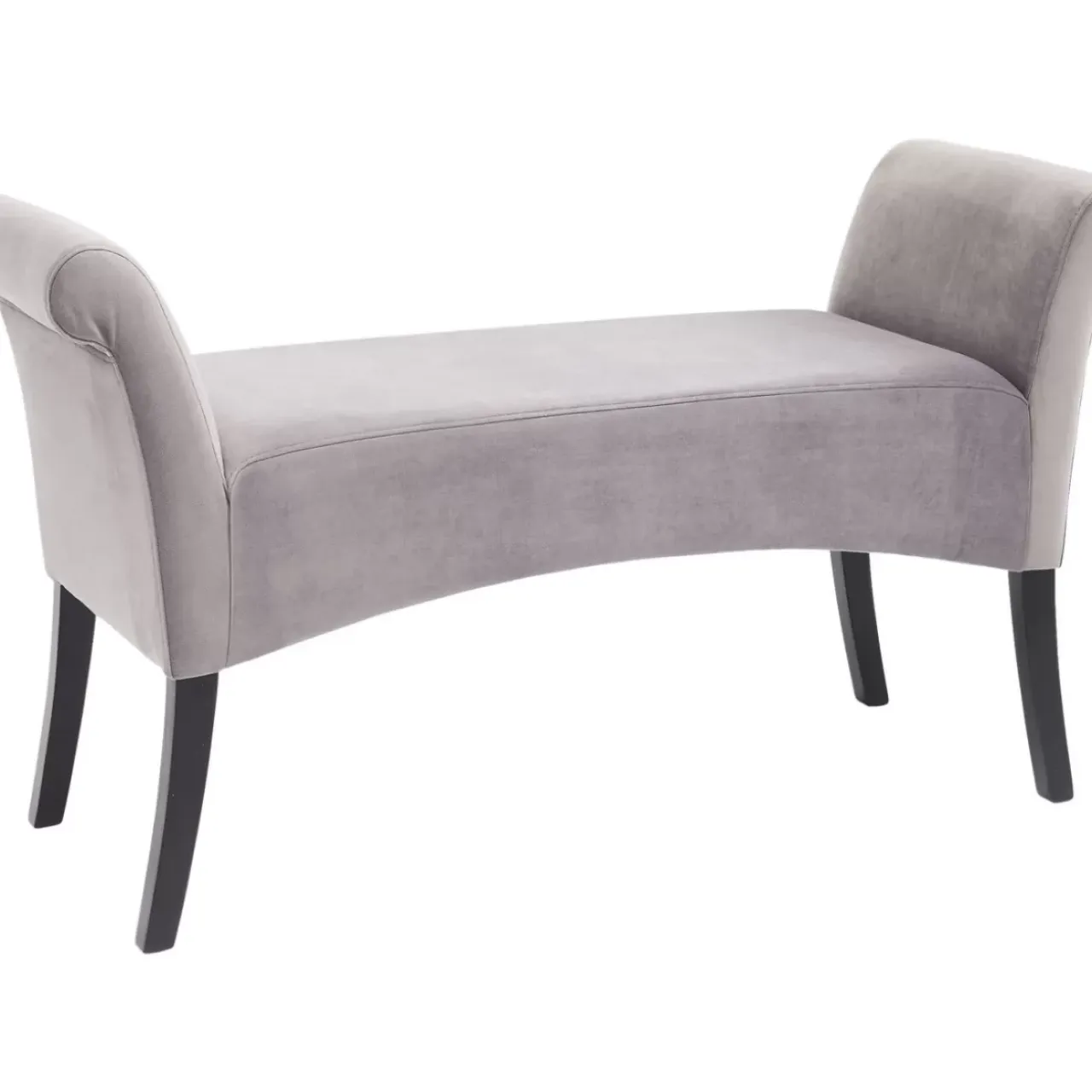 Sitzbänke-KARE Design Bank Motley Velvet Silvergrey