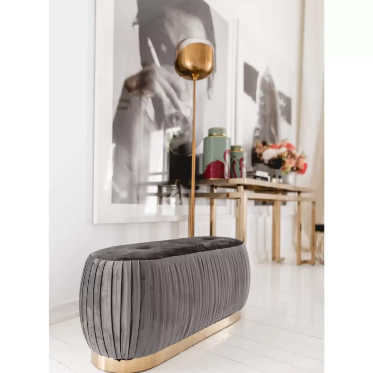 Sitzbänke-KARE Design Bank Pigalle 100Cm