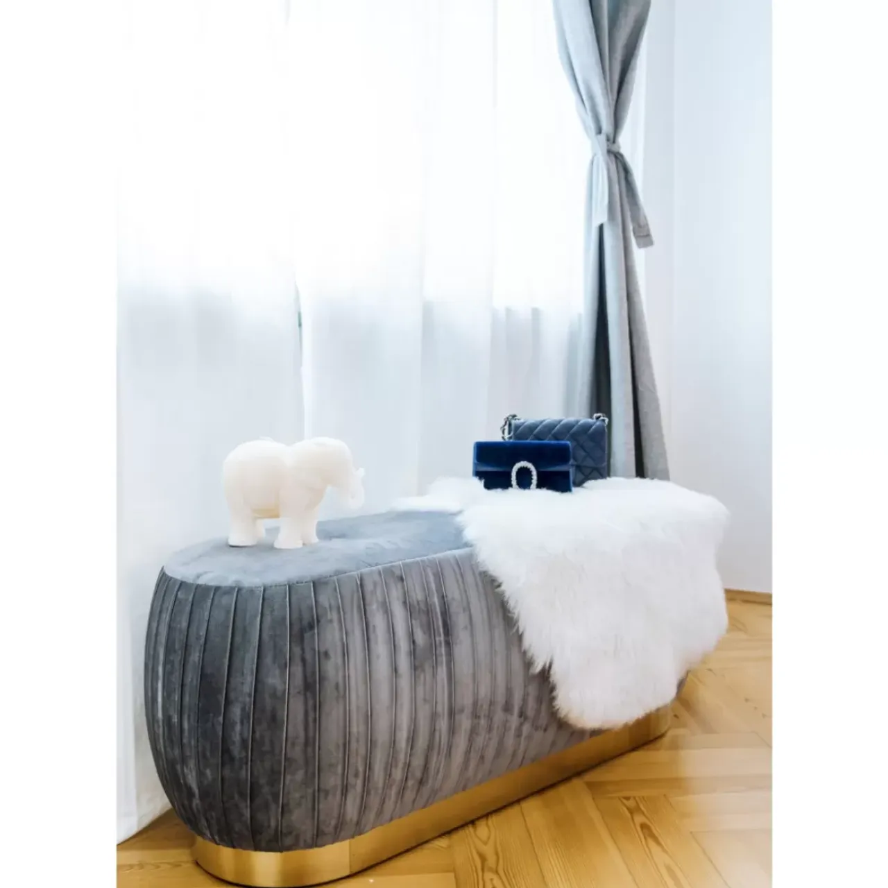 Sitzbänke-KARE Design Bank Pigalle 100Cm