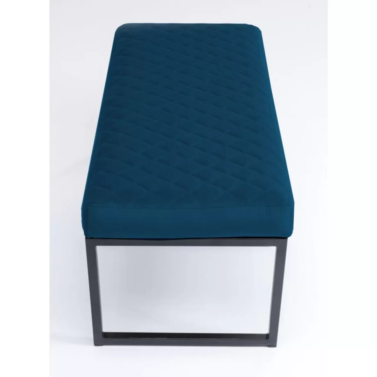 Sitzbänke-KARE Design Bank Smart Petrol Schwarz 90Cm