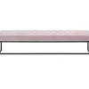 Sitzbänke-KARE Design Bank Smart Rosa Schwarz 150X40Cm