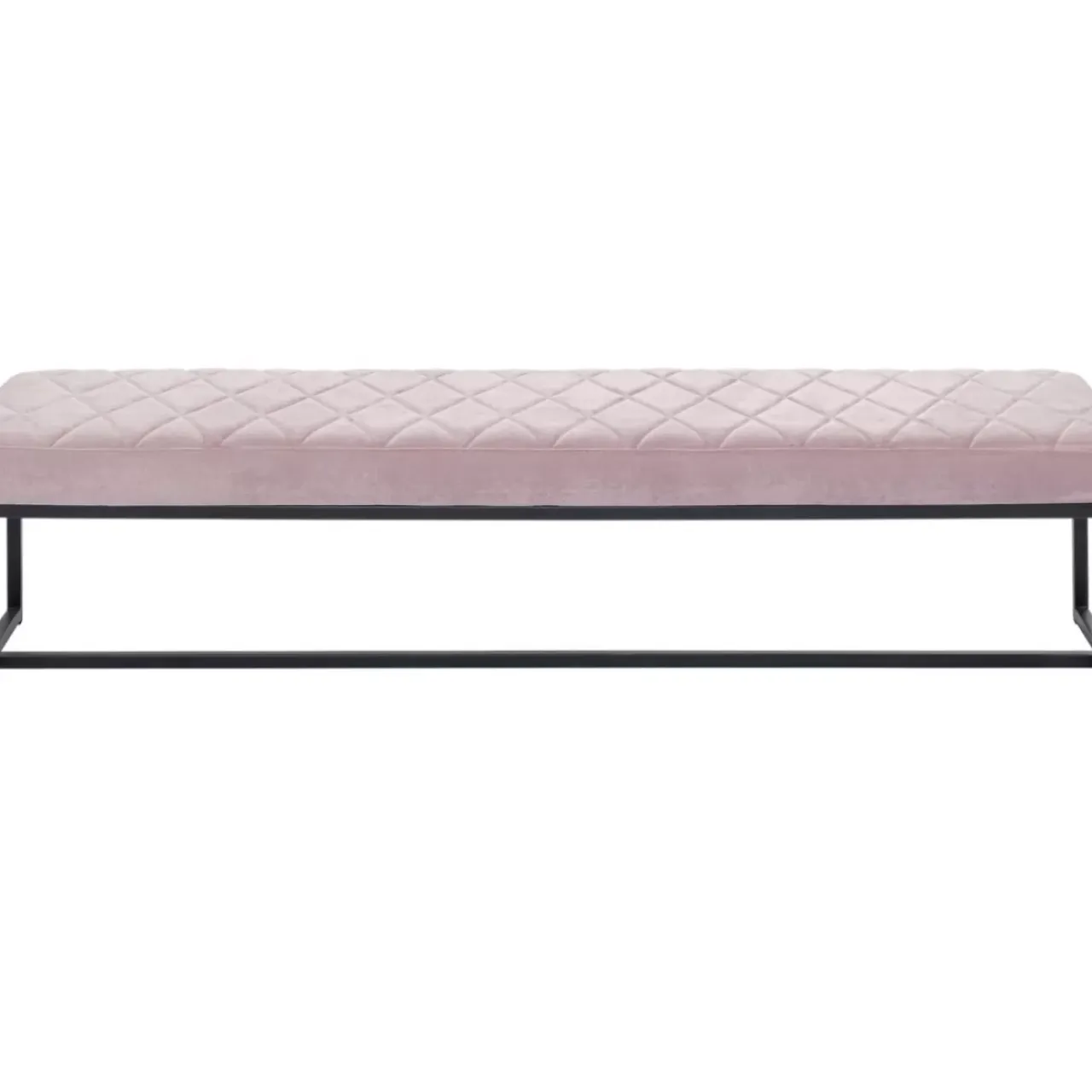 Sitzbänke-KARE Design Bank Smart Rosa Schwarz 150X40Cm