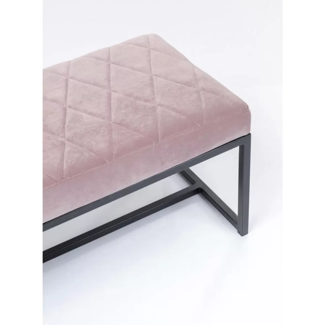 Sitzbänke-KARE Design Bank Smart Rosa Schwarz 150X40Cm