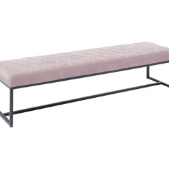 Sitzbänke-KARE Design Bank Smart Rosa Schwarz 150X40Cm