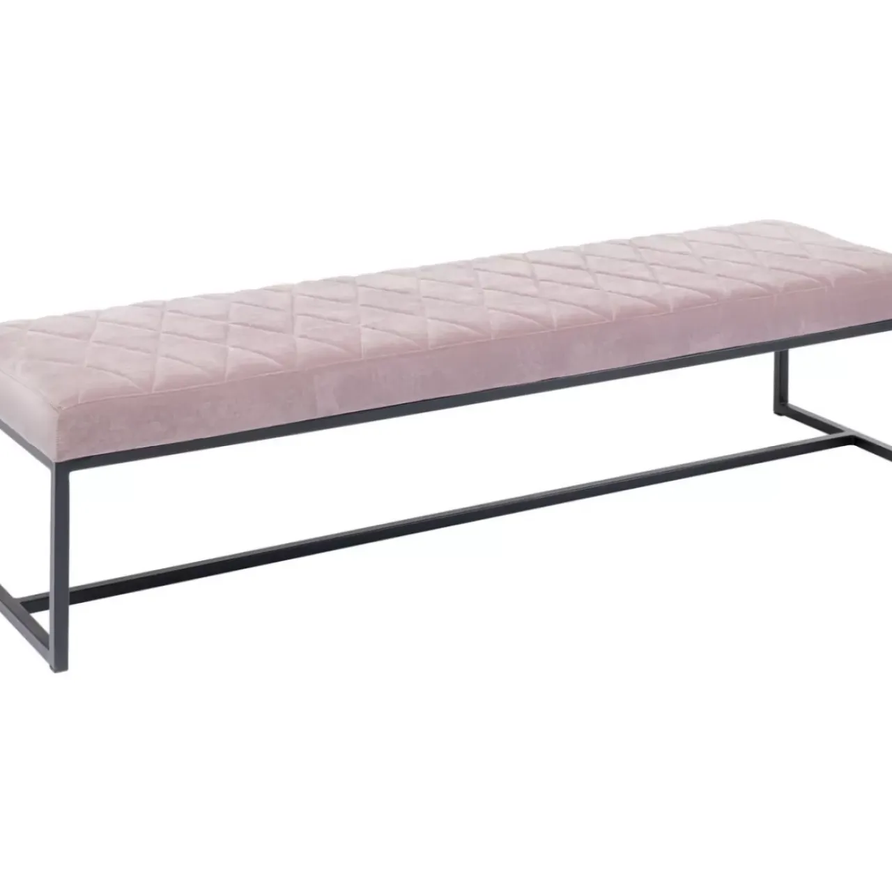 Sitzbänke-KARE Design Bank Smart Rosa Schwarz 150X40Cm