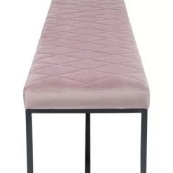 Sitzbänke-KARE Design Bank Smart Rosa Schwarz 150X40Cm
