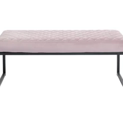 Sitzbänke-KARE Design Bank Smart Rosa Schwarz 90X40Cm
