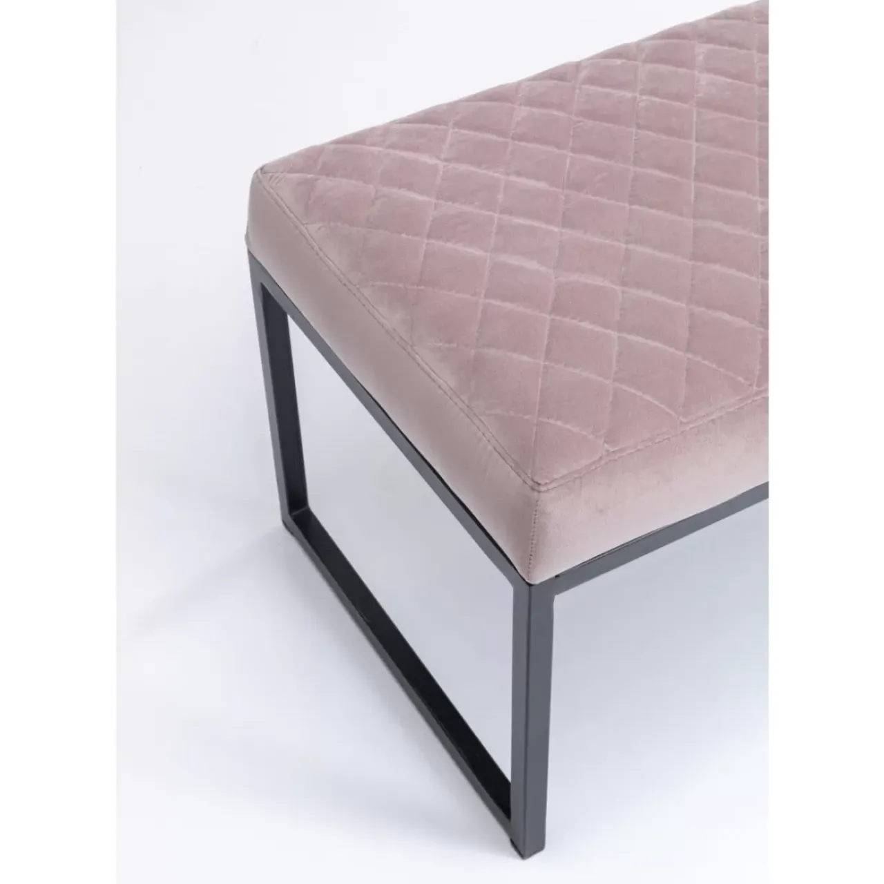 Sitzbänke-KARE Design Bank Smart Rosa Schwarz 90X40Cm
