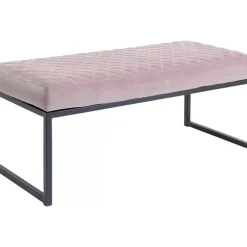 Sitzbänke-KARE Design Bank Smart Rosa Schwarz 90X40Cm