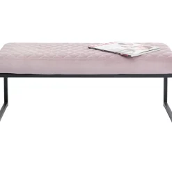 Sitzbänke-KARE Design Bank Smart Rosa Schwarz 90X40Cm
