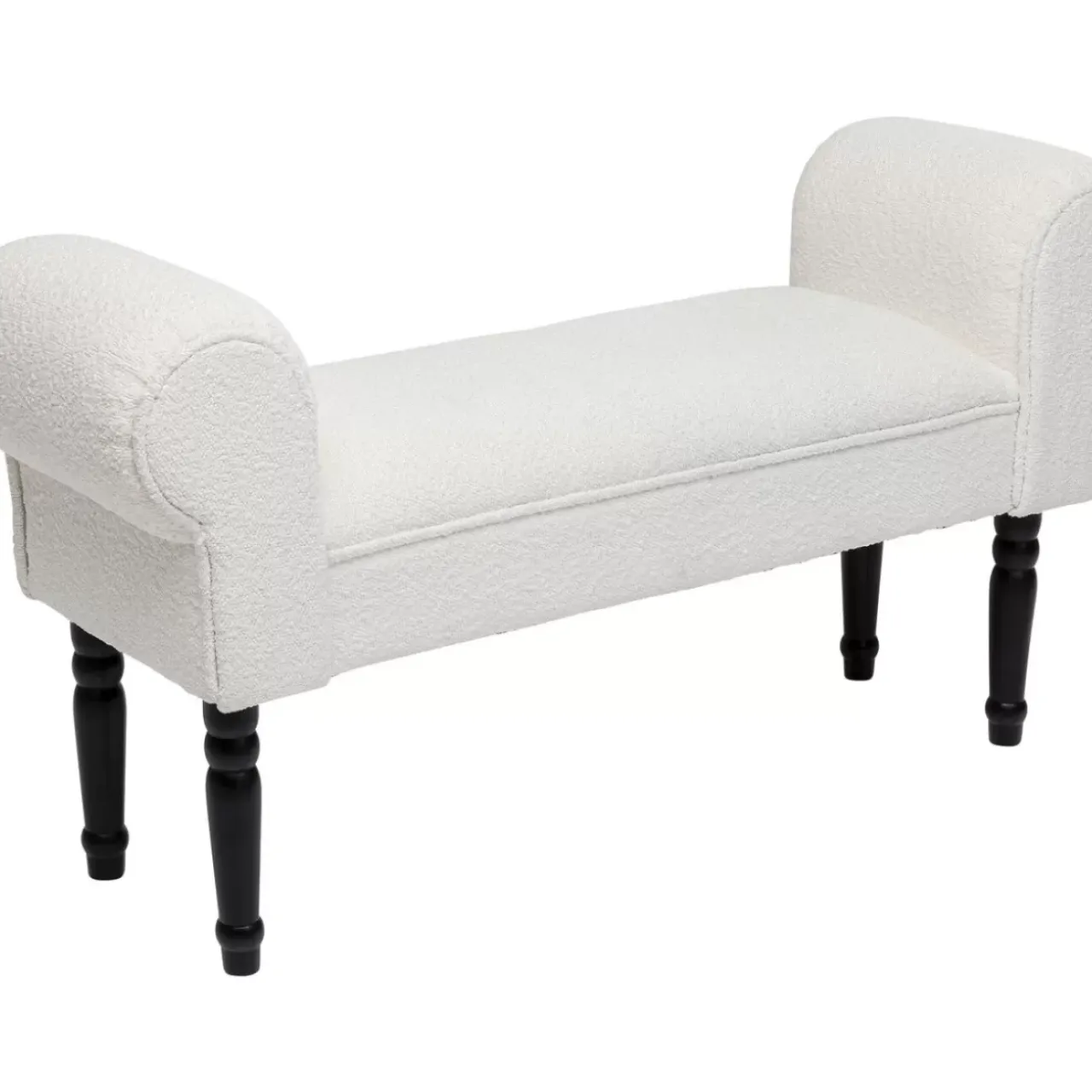 Sitzbänke-KARE Design Bank Wing Creme Schwarz