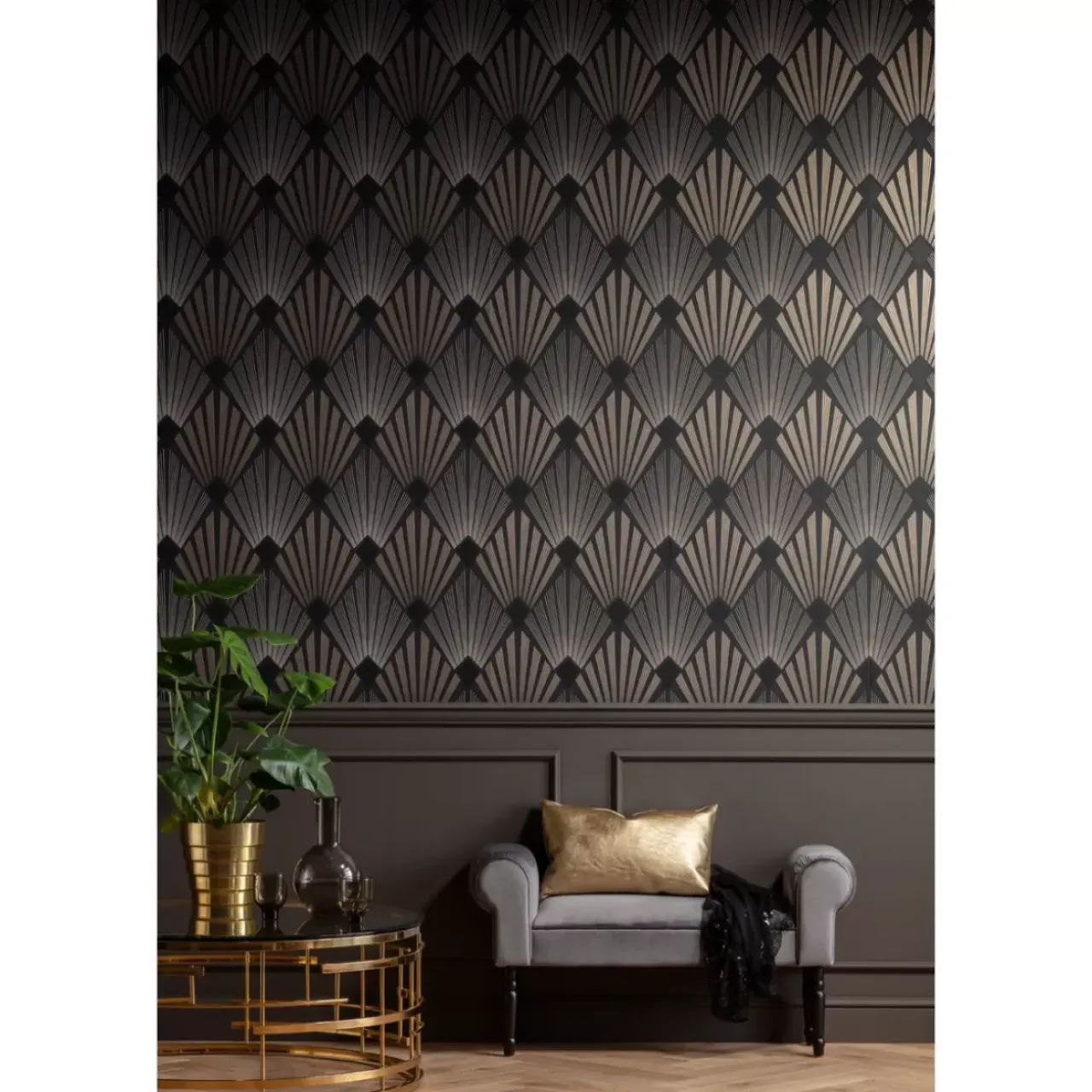 Sitzbänke-KARE Design Bank Wing Grau