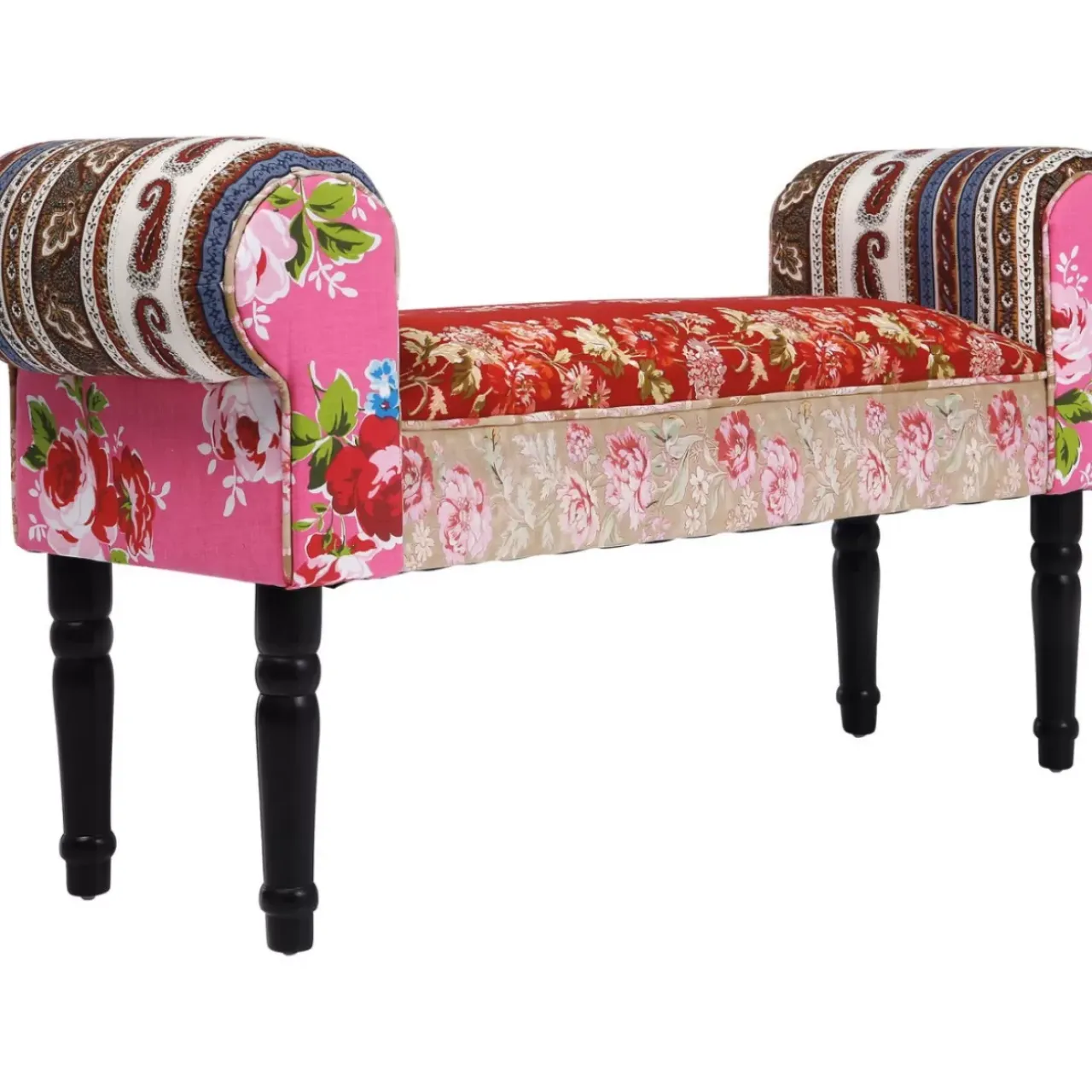 Sitzbänke-KARE Design Bank Wing Patchwork Red