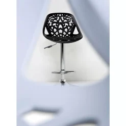 Sitzbänke-KARE Design Barhocker Ornament White