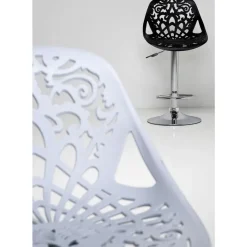 Sitzbänke-KARE Design Barhocker Ornament White