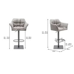 Sitzbänke-KARE Design Barhocker Thinktank Base