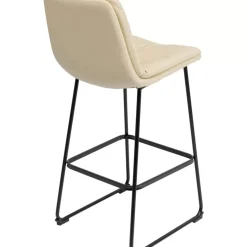 Sitzbänke-KARE Design Barstuhl Daria Creme 75Cm