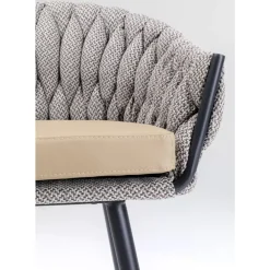 Sitzbänke-KARE Design Barstuhl Knot Tweed