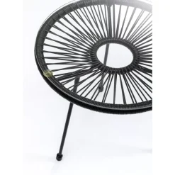 Outdoormöbel-KARE Design Beistelltisch Acapulco Schwarz