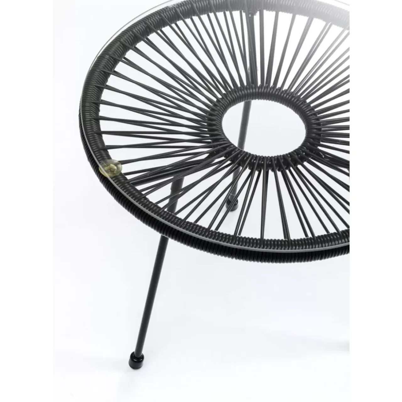 Outdoormöbel-KARE Design Beistelltisch Acapulco Schwarz