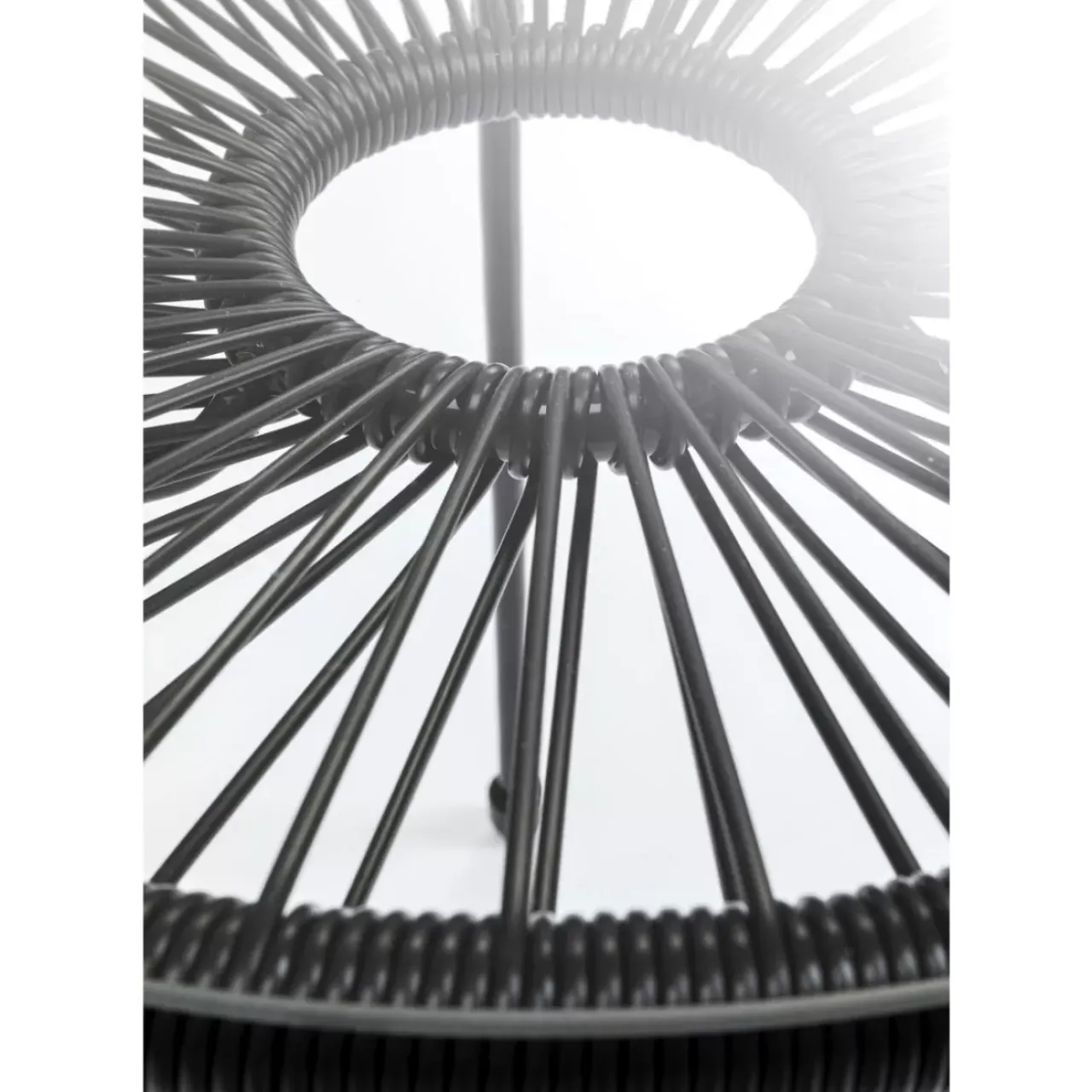 Outdoormöbel-KARE Design Beistelltisch Acapulco Schwarz