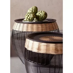 Tische-KARE Design Beistelltisch African Drums (2/Set)