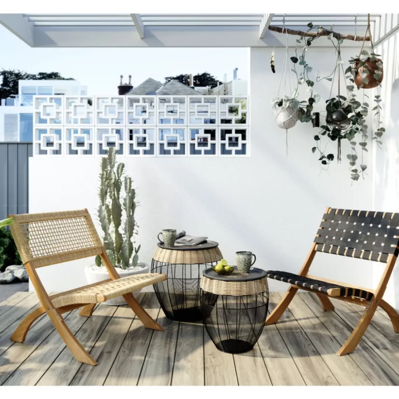 Tische-KARE Design Beistelltisch African Drums (2/Set)
