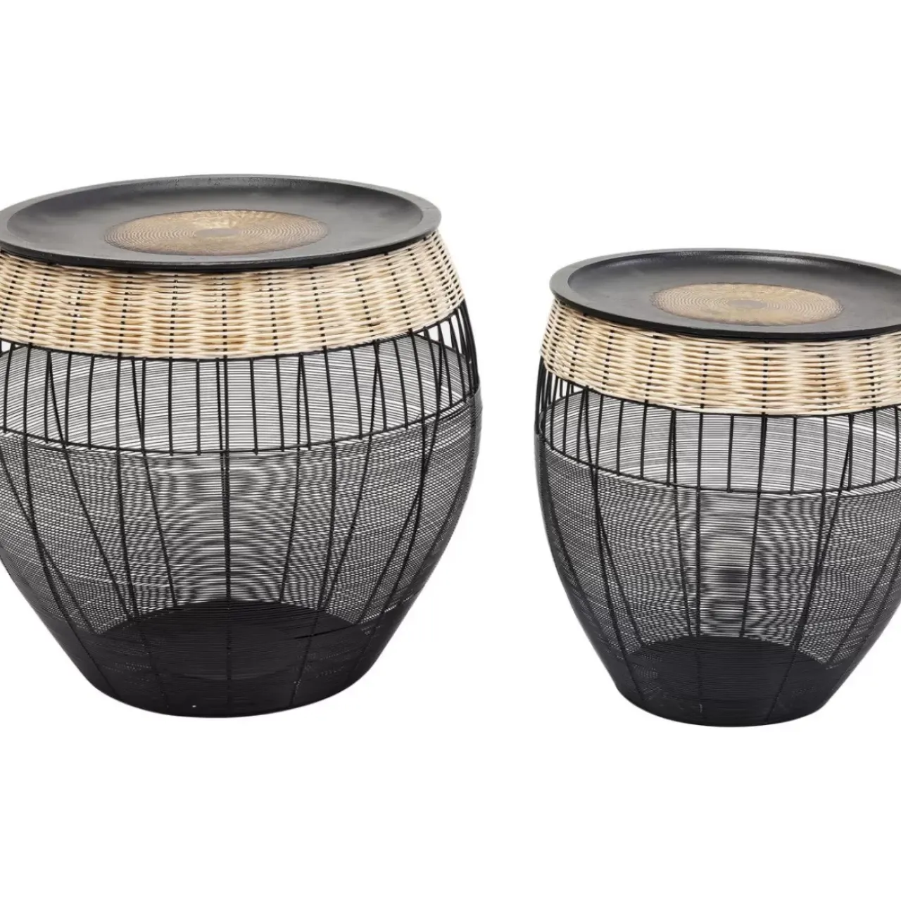 Tische-KARE Design Beistelltisch African Drums (2/Set)