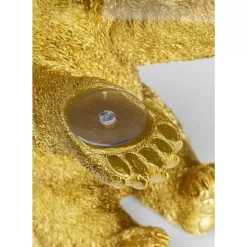 Tische-KARE Design Beistelltisch Animal Bear Gold O40Cm