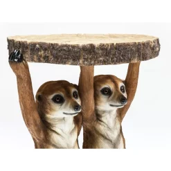 Tische-KARE Design Beistelltisch Animal Meerkat Sisters O33Cm
