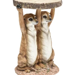 Tische-KARE Design Beistelltisch Animal Meerkat Sisters O33Cm