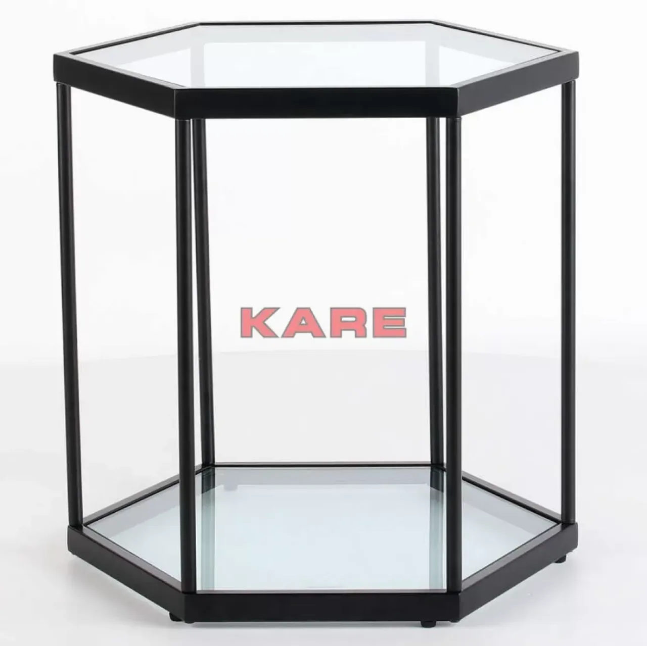 Tische-KARE Design Beistelltisch Comb Schwarz 55Cm