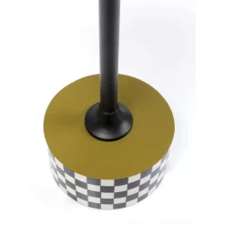 Tische-KARE Design Beistelltisch Domero Checkers Olive O25Cm