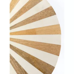 Tische-KARE Design Beistelltisch Domero Cirque Gold Weis O40Cm