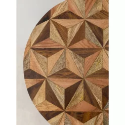 Tische-KARE Design Beistelltisch Domero Geo Braun O25Cm
