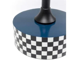 Tische-KARE Design Beistelltisch Domero Race Blau O40Cm