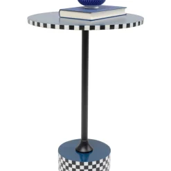 Tische-KARE Design Beistelltisch Domero Race Blau O40Cm
