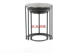 Tische-KARE Design Beistelltisch Electra (3/Set) O48Cm