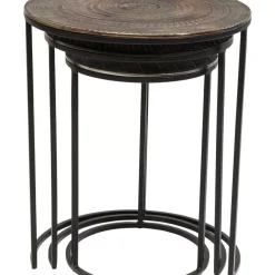 Tische-KARE Design Beistelltisch Electra (3/Set) O48Cm