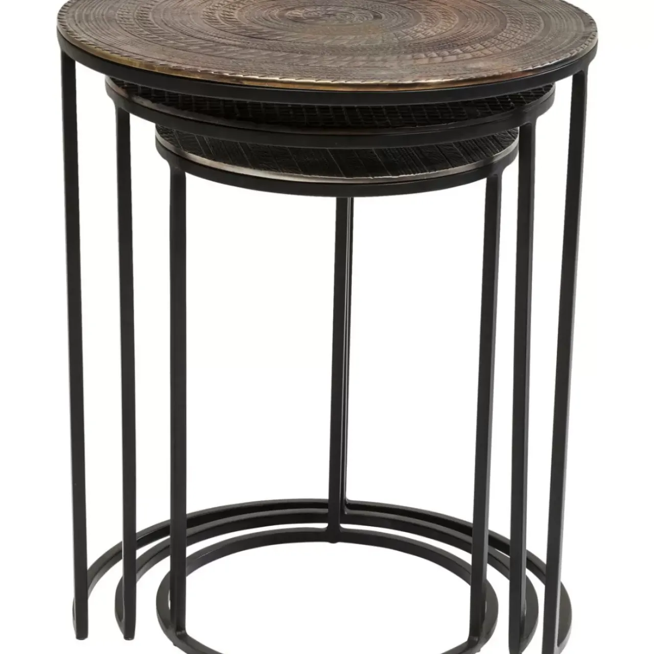 Tische-KARE Design Beistelltisch Electra (3/Set) O48Cm