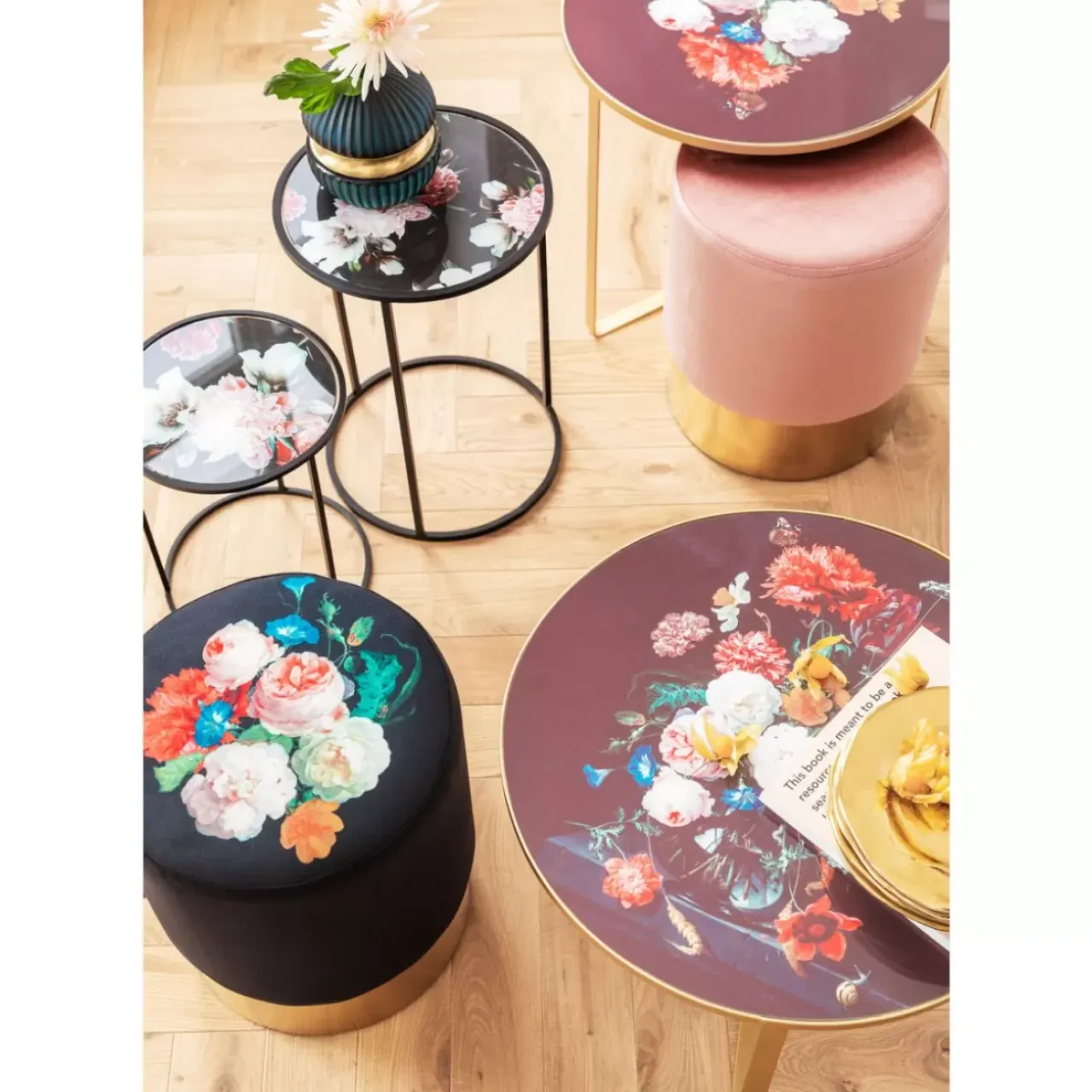 Tische-KARE Design Beistelltisch Flores O55Cm