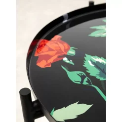 Tische-KARE Design Beistelltisch Flowers Garden Round (2/Set)