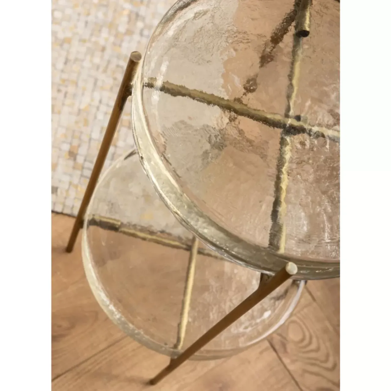 Tische-KARE Design Beistelltisch Ice Double O30Cm