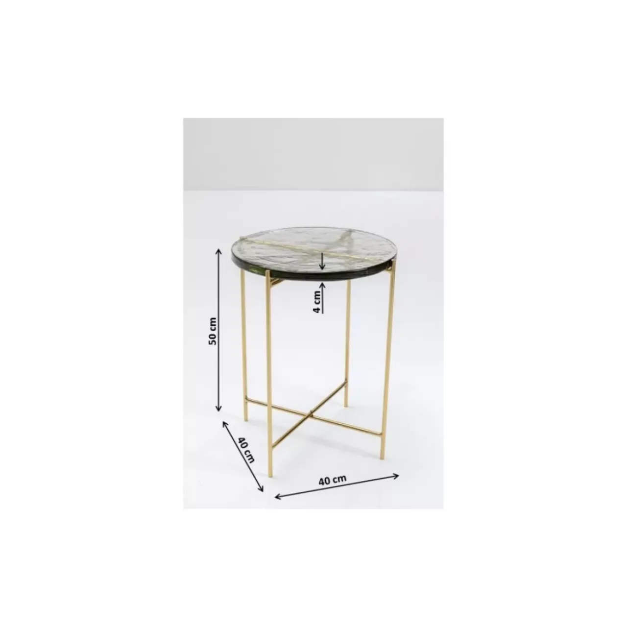 Tische-KARE Design Beistelltisch Ice O40Cm