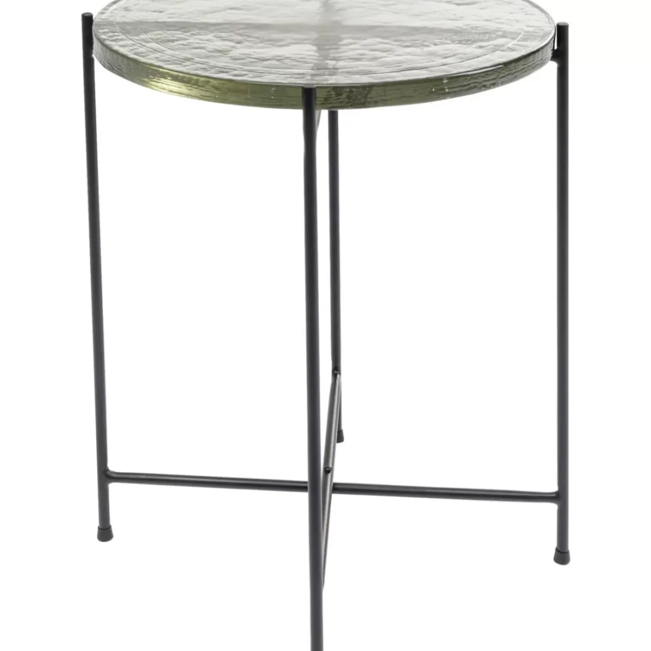 Tische-KARE Design Beistelltisch Ice Schwarz O40Cm