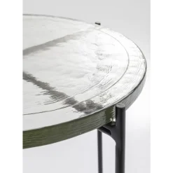 Tische-KARE Design Beistelltisch Ice Schwarz O40Cm